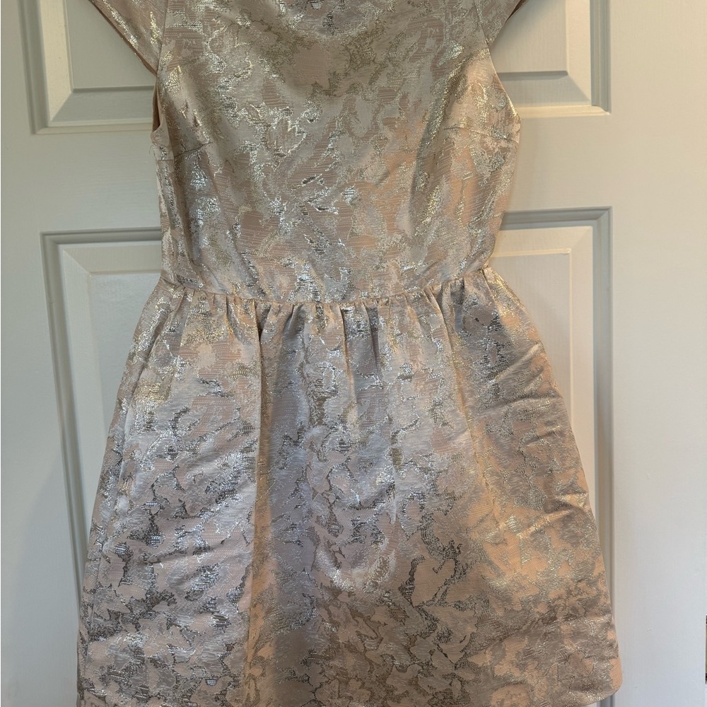 Champagne Metallic cocktail dress
